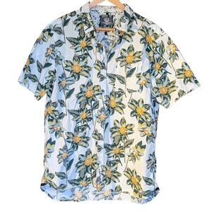 Stitches & Rivets Floral Print Men's Shirt XL Button Up Casual Vacation Street